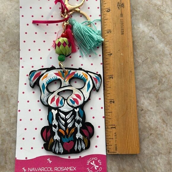 Handmade Day of the Dead Keychain - Picture 5 of 6